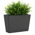 Pflanzkübel Blumenkasten 60 x 30 x 50 cm aus Polypropylen rechteckig konisch anthrazit