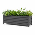 Hochbeet Pflanzkasten WPC rechteckig Anthrazit 120 x 40 x 45 cm
